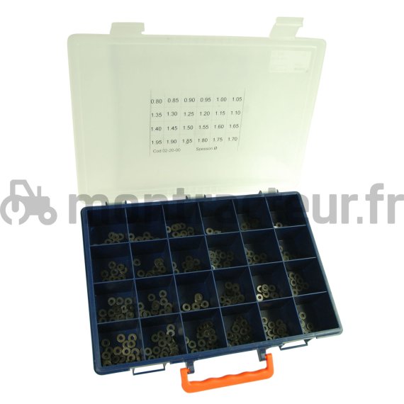 BOÎTE DE RONDELLES DE TARAGE Ø 9.8 X 4.0 MM - 480 PIÈCES