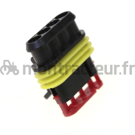 CONNECTEUR SUPERSEAL 1.5 MM MÂLE POUR COSSE FEMELLE - 4 PÔLES