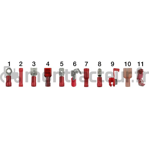 COSSE CYLINDRIQUE FEMELLE BLEUE - Ø 4 MM - (BLISTER 25 PIÈCES)