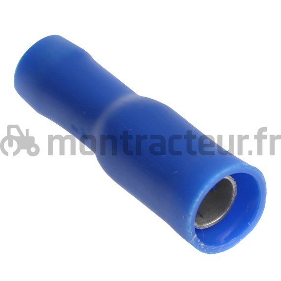 COSSE CYLINDRIQUE FEMELLE BLEUE - Ø 4 MM - (BLISTER 100 PIÈCES)