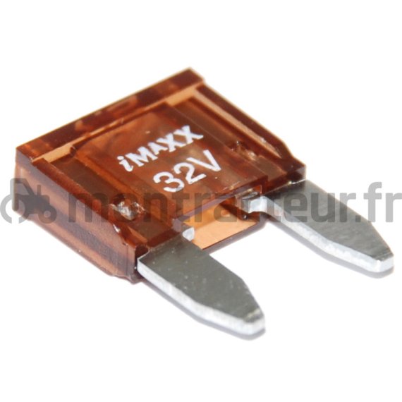 FUSIBLE MINI FICHES PLATES 7.5A - MARRON - (BLISTER 25 PIÈCES)