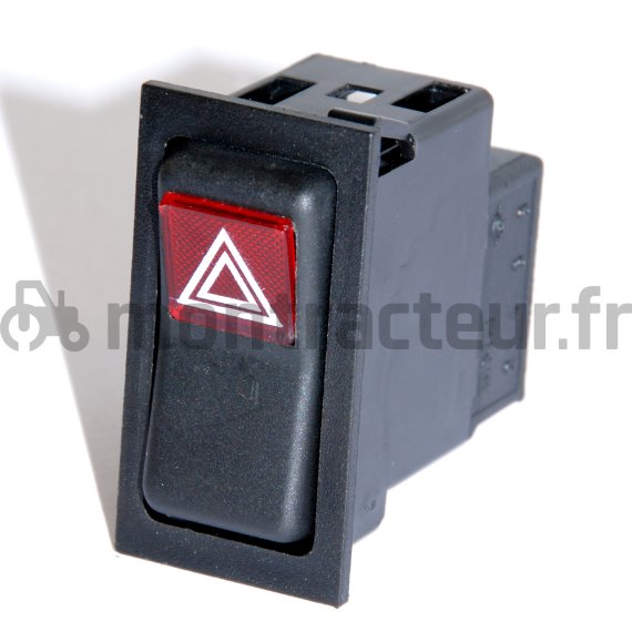 INTERRUPTEUR A BASCULE FEUX DE DÉTRESSE - (BLISTER 1 PIÈCE)