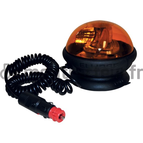 GYROPHARE 12V - 24W - ELLIPSE - MAGNET FITMENT