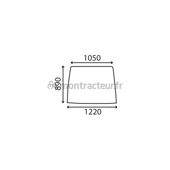 PARE-BRISE TEINTÉ BOMBÉ