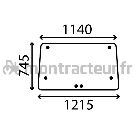 VITRE ARRIÈRE PLATE - CLAIRE