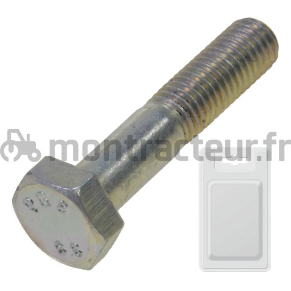 VIS TH ZINC 8.8 - DIN 931 18X60 MM (BLISTER 3 PIÈCES)