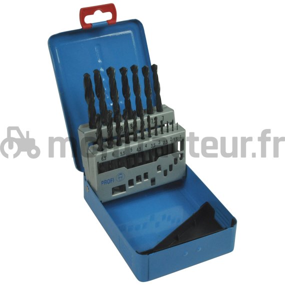 JEU DE FORETS HSS Ø 1 > 10 MM (BLISTER 18 PIÈCES)