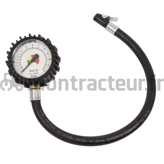 CONTRÔLEUR DE PRESSION EN BARS TUYAU L 40CM