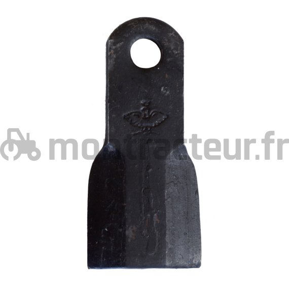 COUTEAU DROIT 132 X 40 X 8 MM - Ø 16.5 MM