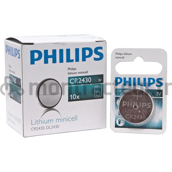 PILE MINICELLS LITHIUM CR2430 3V (BLISTER 1 PIÈCE)