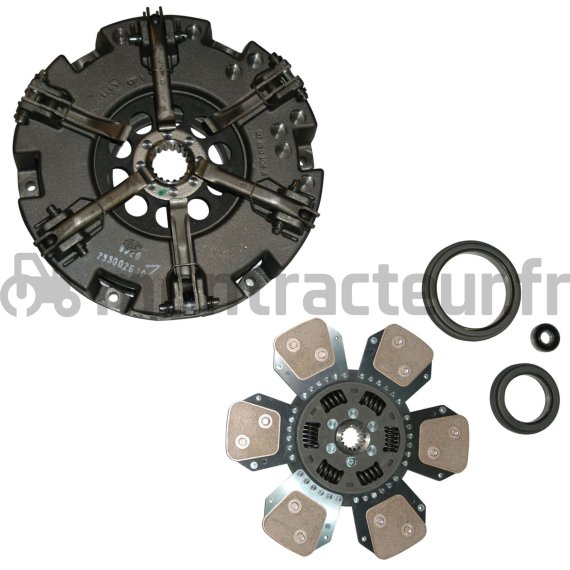 KIT EMBRAYAGE AVEC BUTÉES Ø 330/330 AVANT CERA RESSORT 16 Z - PTO ORGA RIGID 18 Z