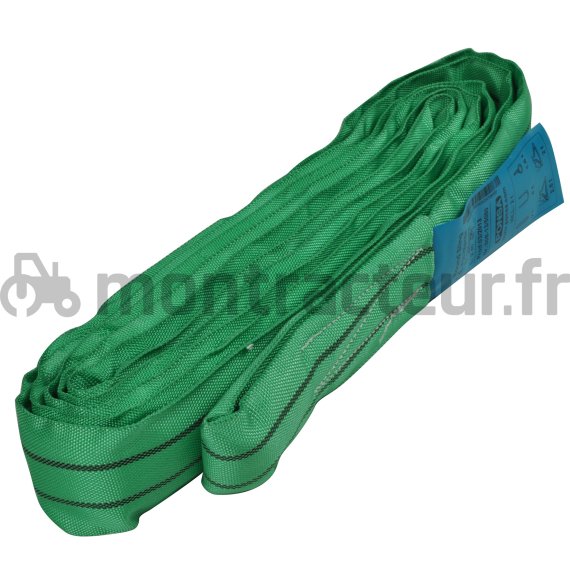 Élingue Textile Ronde En Polyester - CMU 5 Tonnes - Longueur 6 M - Rouge - Norme EN 1492-2 Devis