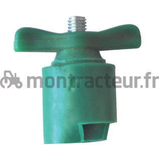 COSSE ROBINET DE BATTERIE (-) M8 - VERT - VL - (BLISTER 1 PIÈCE)