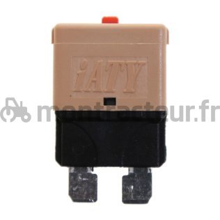 FUSIBLE AUTOMATIQUE STANDARD FICHE PLATE 5A - BEIGE - (BLISTER 1 PIÈCE)
