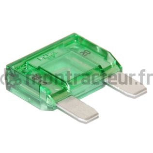 FUSIBLE MAXI FICHES PLATES 30A - VERT - (BLISTER 10 PIÈCES)