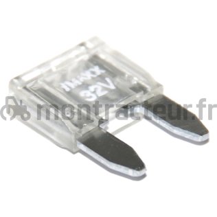 FUSIBLE MINI FICHES PLATES 25A - TRANSPARENT (BLISTER 5 PIÈCES)