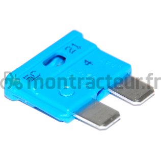 FUSIBLE STANDARD FICHES PLATES 15A - BLEU - (BLISTER 25 PIÈCES)