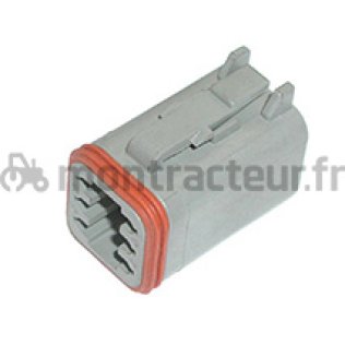 CONNECTEUR MÂLE DEUTSCH POUR COSSE FEMELLE - 6 PÔLES