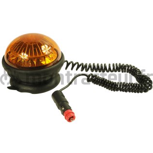 GYROPHARE LED ELLIPSE - 15 LED - 12 V - AIMANT