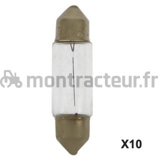 AMPOULE 12V - 5W - SV8.5 - (BLISTER 10 PIÈCES)