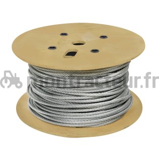 CÂBLE ACIER GALVANISÉ Ø 4 MM LA COURONNE COUR.100M