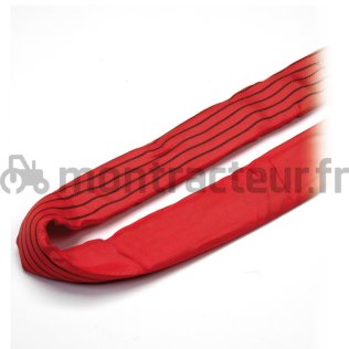 ÉLINGUE RONDE ROUGE - 5 T - LG 3 M