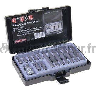 JEU DE 15 EMBOUTS TORX