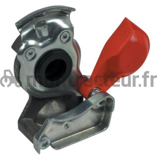 MAIN DE FREIN ROUGE M22 X 1.5 PRESSION DE TRAVAIL MAX. 8 BAR